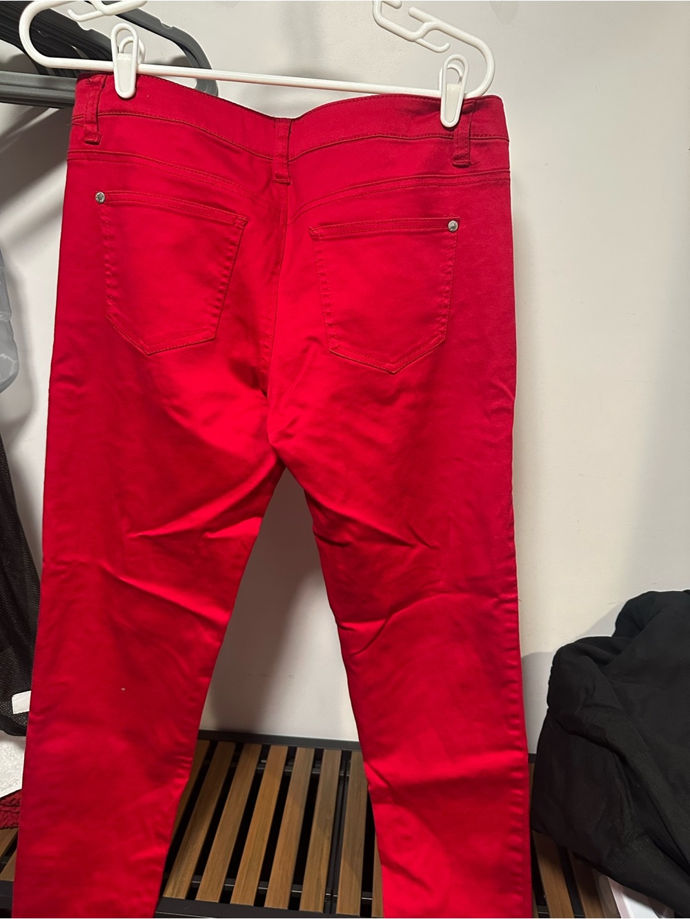 Celebrity Pink Vibrant Red Skinny Jeans